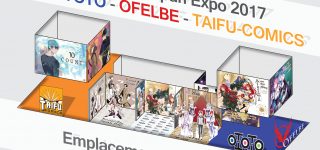 JE 18e impact : le stand des éditions Ototo, Ofelbe et Taifu