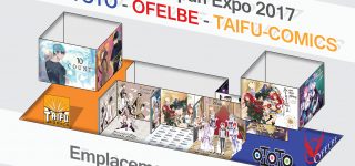 JE 18e impact : le stand des éditions Ototo, Ofelbe et Taifu