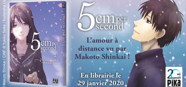 Le manga 5cm per Second chez Pika