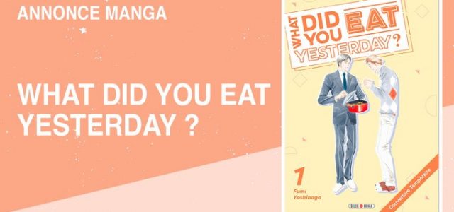 What did you eat yesterday? bientôt chez Soleil
