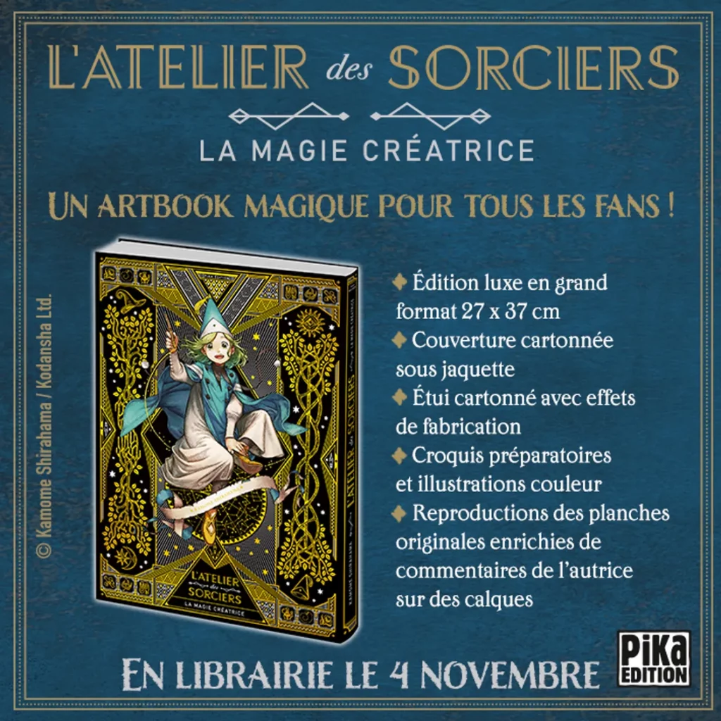 Artbook L'atelier des Sorciers  - Annonce Pika